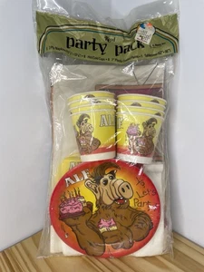 NEU Vintage 1987 ALF Party Pack Zubehör Set Tassen Teller Tischdecke Geburtstag - Bild 1 von 8