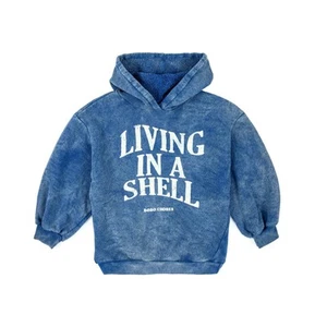 NWT BOBO CHOSES Living In A Shell Hoodie Blue 12/13 - Picture 1 of 5