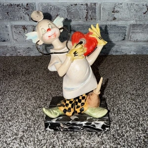 "Depose Italy Simone Clown" Carrara Marble Heart Doctor 957. Made In Italy - Picture 1 of 5