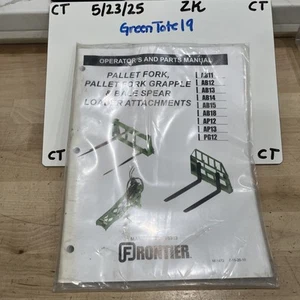 Frontier Pallet Fork And Bale Spear Operators & Parts Manual #5MP76313 Rev. 10 - Picture 1 of 5