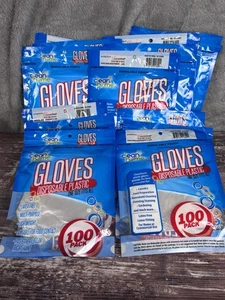 Clean Home 01809, Disposable Plastic Gloves, Pack of 100, Lot of 12 - Picture 1 of 4