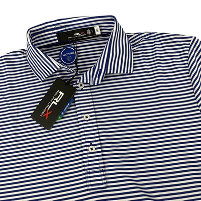 Новый мужской RLX Ralph Lauren гольф коротким рукавом рубашка-поло размер маленький новый с Ярлыками синий - Изображение 1 из 4