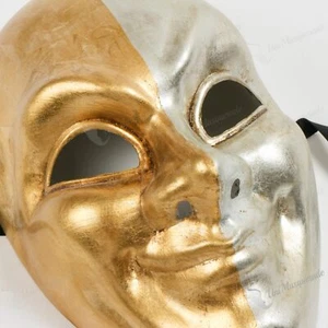 Venezianisches Kostüm Halloween Clown Joker Maskerade Party Gesichtsmaske - Bild 1 von 17