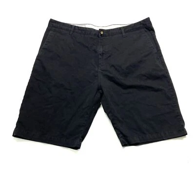 Volcom Chino Shorts Men's 40 Black Stretch Slash Pockets Flat Front Zip Fly - Image 1 of 4