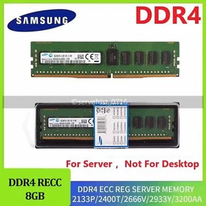 Samsung 8GB Server RDIMM RAM DDR4 2133MHz 2400MHz 2666MHz 3200MHz ECC RECC Lot - Picture 1 of 6