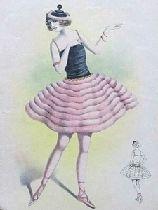 La Houpette Album de Travesti L. Demuylder  Rare litho Art-Déco  Mode - Picture 1 of 6