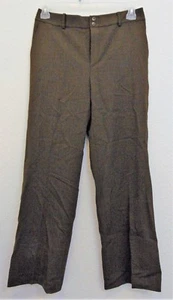 Pantalones Ralph Lauren Marrón Lana Blanda con Cremallera Pierna Recta Plisados Ver Descripción - Imagen 1 de 6