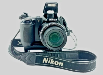Nikon COOLPIX L120 14.1MP Digital Camera - Black 8gb SD Memory card - Image 1 of 4