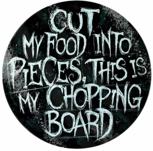 Cut My Food Into Pieces Glass Chopping Board, Last Resort, Papa Roach, Gothic - Picture 1 of 4