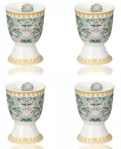 STPGOODS Morris Garden Porcelain Egg Cup Set of 4 Easter Egg Holder Gift Set - Picture 1 of 3