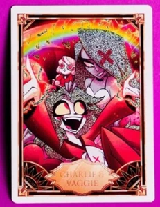 Hazbin Hotel Vivziepop PROMOCIÓN Tarjeta Coleccionable Charlie & Vaggie PÁMINA PREMIUM - Imagen 1 de 1