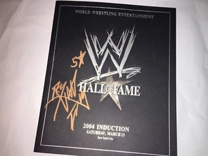 Programa Rob Van Dam 2004 firmado Salón de la Fama de la WWE  - Imagen 1 de 3