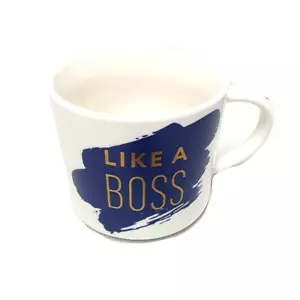 Taza de café Threshold Like A Boss taza de té trabajo amigos cerámica nueva - Imagen 1 de 5
