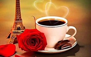 Paint By Numbers Unframed 40x50cm - Coffee in Paris - Au Stock - Bild 1 von 1