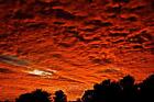 Fire in the Sky at Dusk El Paso Texas Photo Art Print Poster 24x36 inch