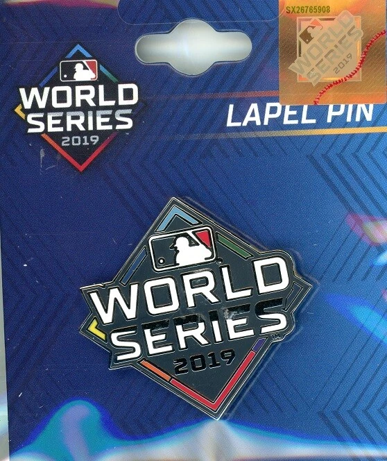 2019 World Series Logo Pin Houston Astros Washington Nationals NL vs AL MLB PSG - Image 1 of 1