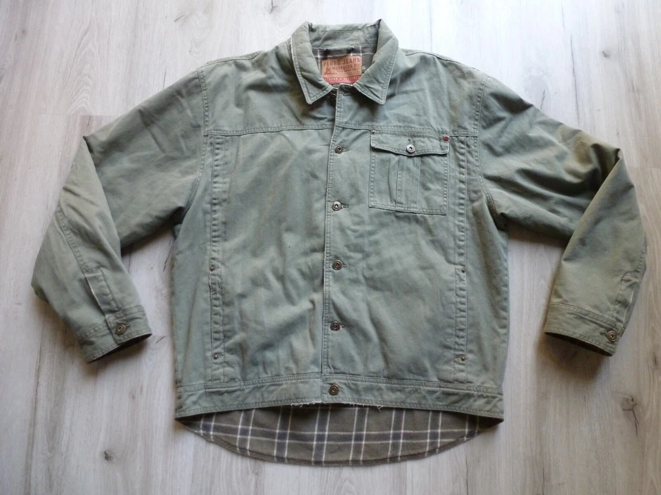 VTG Plugg Jeans Workwear Division Mens XL Flannel Lined Barn Chor Coat Jacket - Image 1 of 4