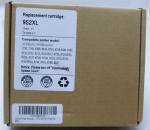 952XL Black Color Ink Cartridges Replacement 4-pack Combo for HP OfficeJet Pro  - Picture 1 of 3