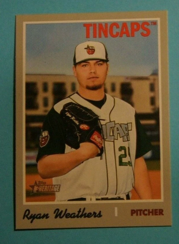 2019 Topps Heritage Minors, Fort Wayne TinCaps - RYAN WEATHERS - Image 1 of 1