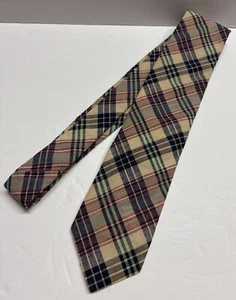 Vintage handgenähte karierte Krawatte Robert Talbott Wilmington Country Store Baumwolle MANGELHAFT - Bild 1 von 24