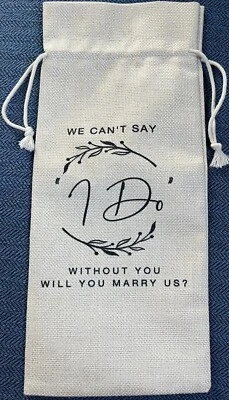 婚礼官员酒瓶袋我们不能说我没有你会嫁给我们吗? — 第 1/4 张图片