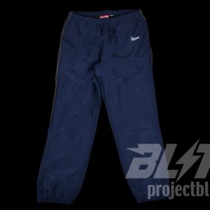 SS17 SUPREME SILK WARM UP PANT PANTS NAVY SIZE XL 2017 - Picture 1 of 3