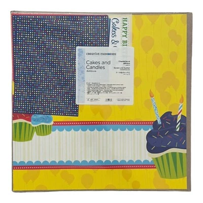 Papel adiciones para pasteles y velas Creative Memories 12x12, tapetes para fotos, pegatinas Foto 1 de 2
