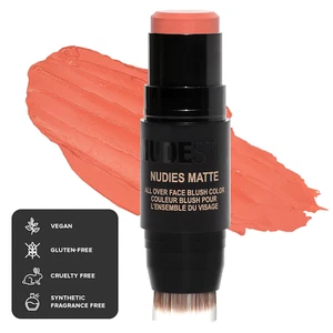 Nudies Matte Cream Blush Stick 3-In-1 All over Face Color - Blush Stick for Chee - Picture 1 of 6
