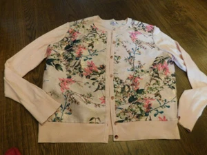 New Ted Baker pink floral jaquard metalic cardigan sz 2 UK 10 - Picture 1 of 5
