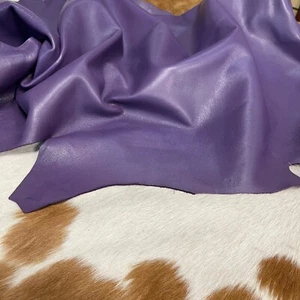 Avetco Premium Goatskin Nappa Soft Leather Hide Purple 2-3 oz Thickness - Picture 1 of 7