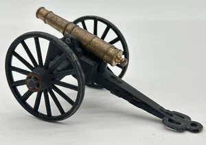 Vintage Kanone aus Gusseisen und Messing aus der Zeit des Bürgerkriegs - Bild 1 von 8