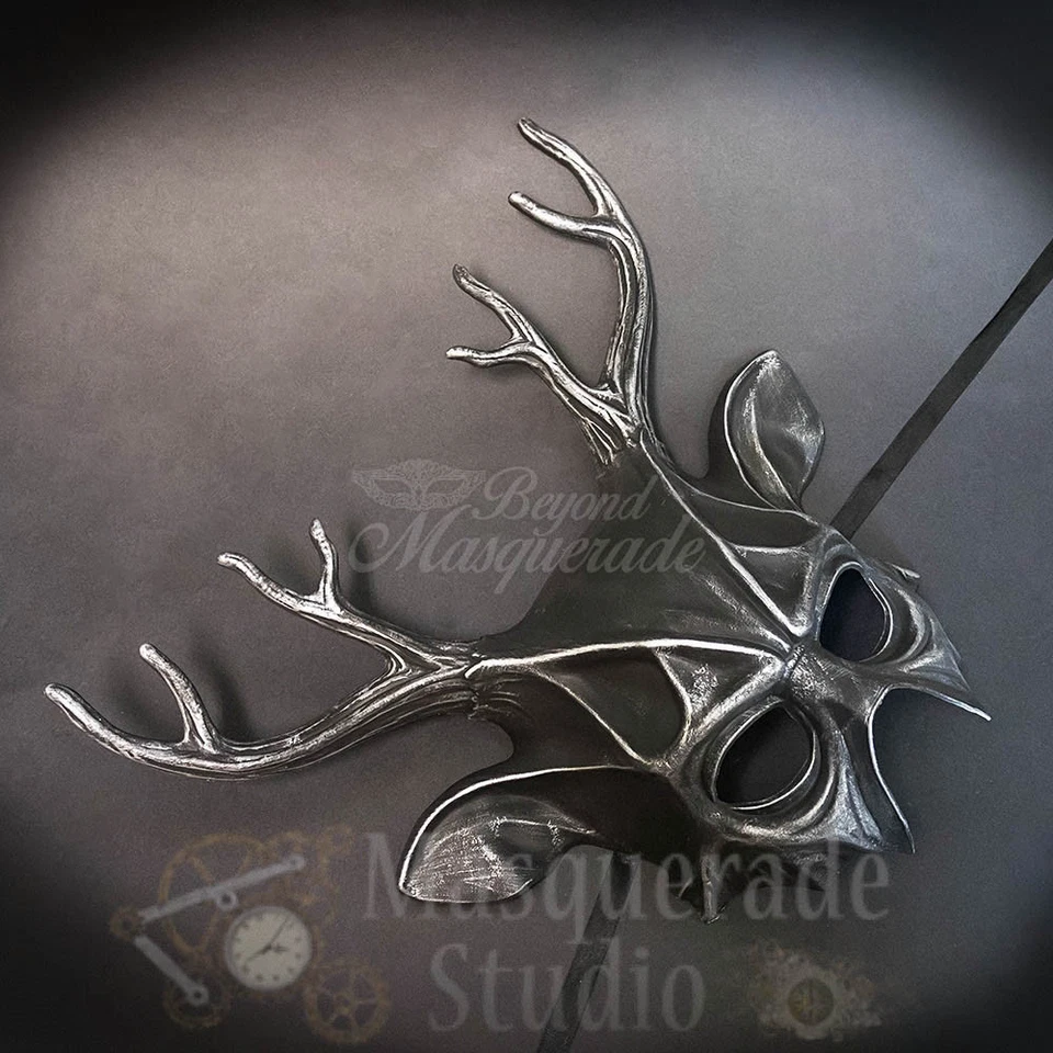 Ciervo Alce Animal Espíritu Casa Embrujada Decoración de Pared Halloween Mascarada Máscara Foto 1 de 1