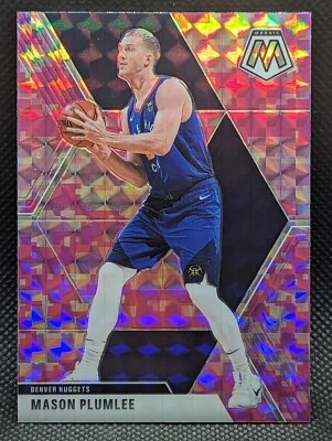 2019-20 Panini Mosaic Camo Pink Prizm Mason Plumlee Denver Nuggets #3 - Image 1 of 3