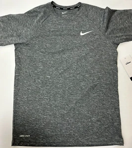 Nike DRI-FIT Swim Men Hydroguard Short Sleeve Shirt Gray NESSA589-001 Men's S - Picture 1 of 10
