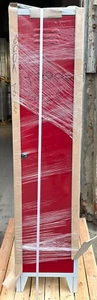 Classico Stahl Spind Kleiderschrank 1 Abteil rote Türe 180x42x50 cm 527-1025 - Bild 1 von 4