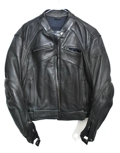 Chaqueta de cuero para motocicleta Joe Rocket Super Ego, negra, para hombre M *ENVÍO GRATUITO* - Imagen 1 de 12