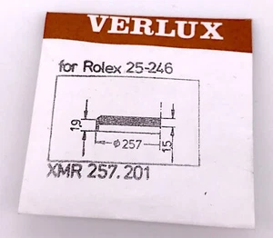 Cristal 25-246 compatible glass zafiro XMR 257.201 ROLEX perpetual medium 3WC - Picture 1 of 2