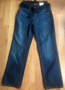 Boy's Jeans with Belt 28 inch inseam Arizona Jeans choose color wash Size 14 - Picture 1 of 13