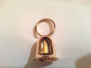 3 schwere vergoldete Weihnachtsglockenornamente - Bild 1 von 4