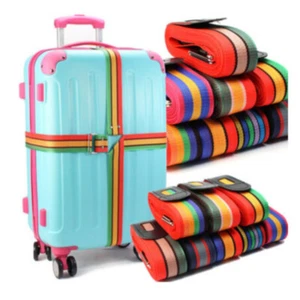 3pcTravel Valigia Bagaglio Cinghia Durevole Prolunga Fascia Accessori - Foto 1 di 22