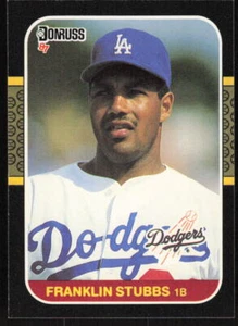 1987 Donruss #299 Franklin Stubbs - FREE SHIPPING - Picture 1 of 2