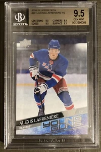 2020-21 Upper Deck #201  Alexis Lafreniere Young Guns RC BGS 9.5 Gem Mint…4x9.5 - Picture 1 of 2