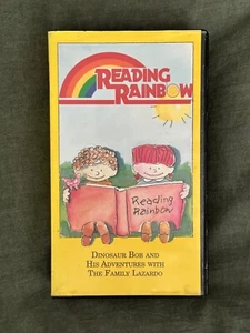 VHS READING RAINBOW "DINOSAUR BOB AND HIS ADVENTURES WITH THE FAMILY LAZARDO" - Picture 1 of 7