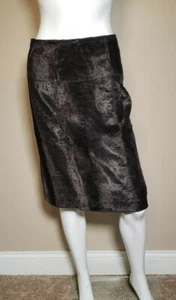S Max Mara Womens Knee Length Pencil Skirt Black Gray Textured Size 6 - Picture 1 of 12