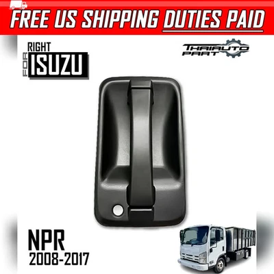 Isuzu FIT NPR NPR-HD NQR NRR 08-17 черная правая наружная дверная ручка наружная - Изображение 1 из 4