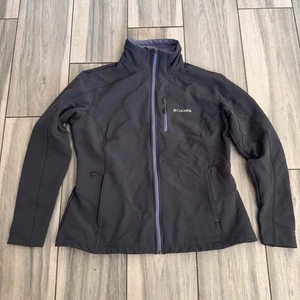 Chaqueta para mujer Columbia con cremallera talla XL gris y púrpura forro polar - Imagen 1 de 11