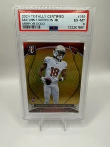 2024 Panini Totalmente Certificato #159 Marvin Harrison Jr. RC Mirror Gold 03/10 Come Nuovo - Foto 1 di 2