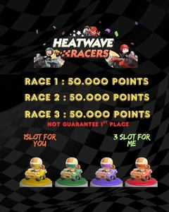 Heatwave Racer Event - Monopoly Guarantee 50k Point/round In Total 150k Point - Picture 1 of 9