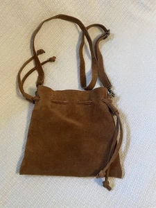 Bolso Bandolera BILLIE FREE PEOPLE Cuero Gamuza Tostado-NUEVO sin etiqueta - Imagen 1 de 6