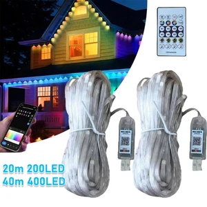20-40M Smart Rainbow LED Permanent Outdoor Lights USB Bluetooth APP Control Kit - Picture 1 of 7